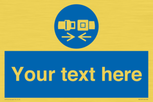 Custom Seatbelts Sign